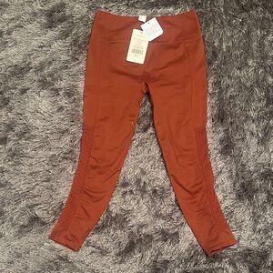 Women’s 7/8 Rust Active Leggings - Stretch Performance Bottoms